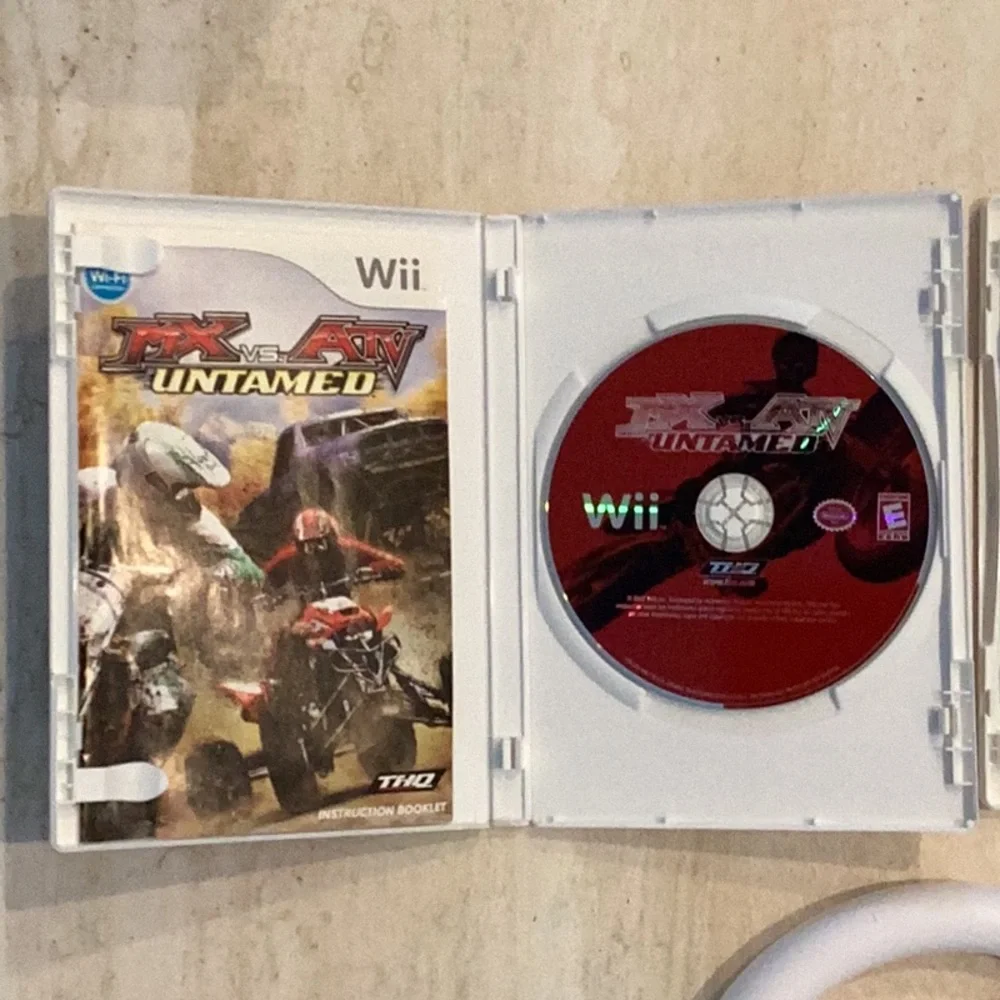 MX Vs ATV Untamed Nintendo Wii Game & Jimmie Johnson Anything With An Engine Wii